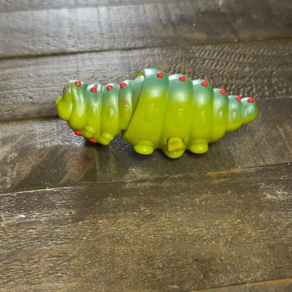 A Bug’s Life 1998 Vintage McDonalds Toy Heimlich Green Caterpillar Cake Topper - Picture 6 of 6